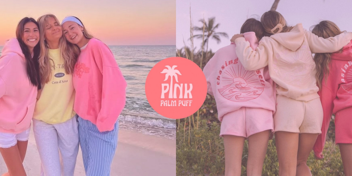 Pink Palm Puff Hoods for Effortless Vibes