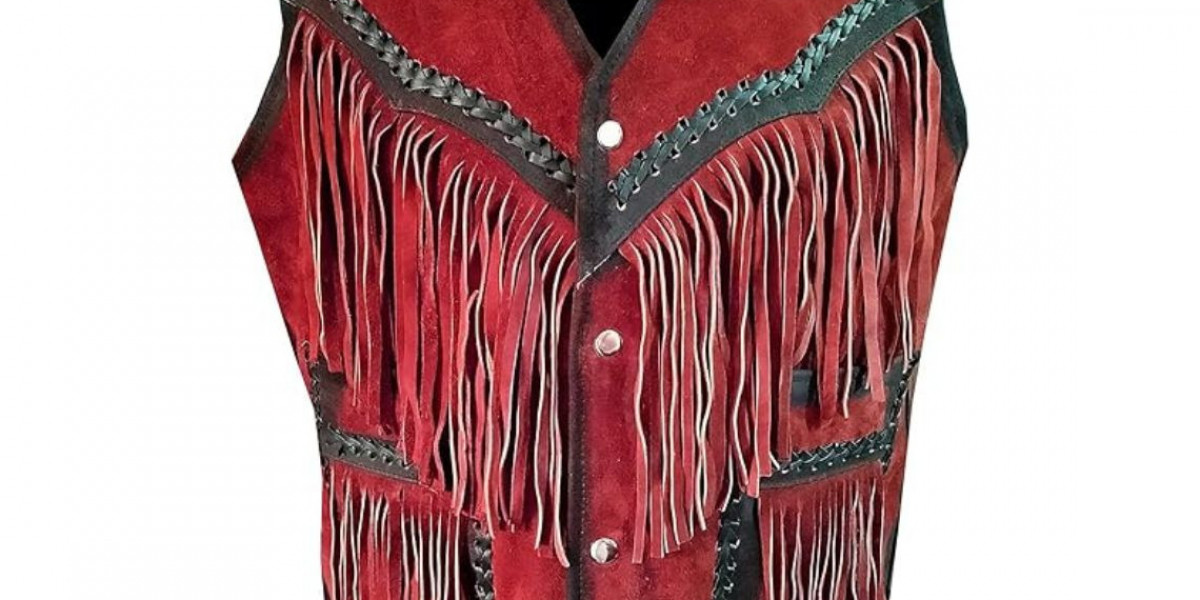 Western Leather Vest for Classic Cowboy & Rodeo Style