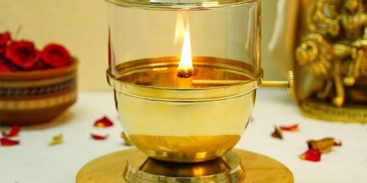 Pure Brass Akhand Jyoti Diya – Illuminate Your Navratri and Diwali with Unbroken Light