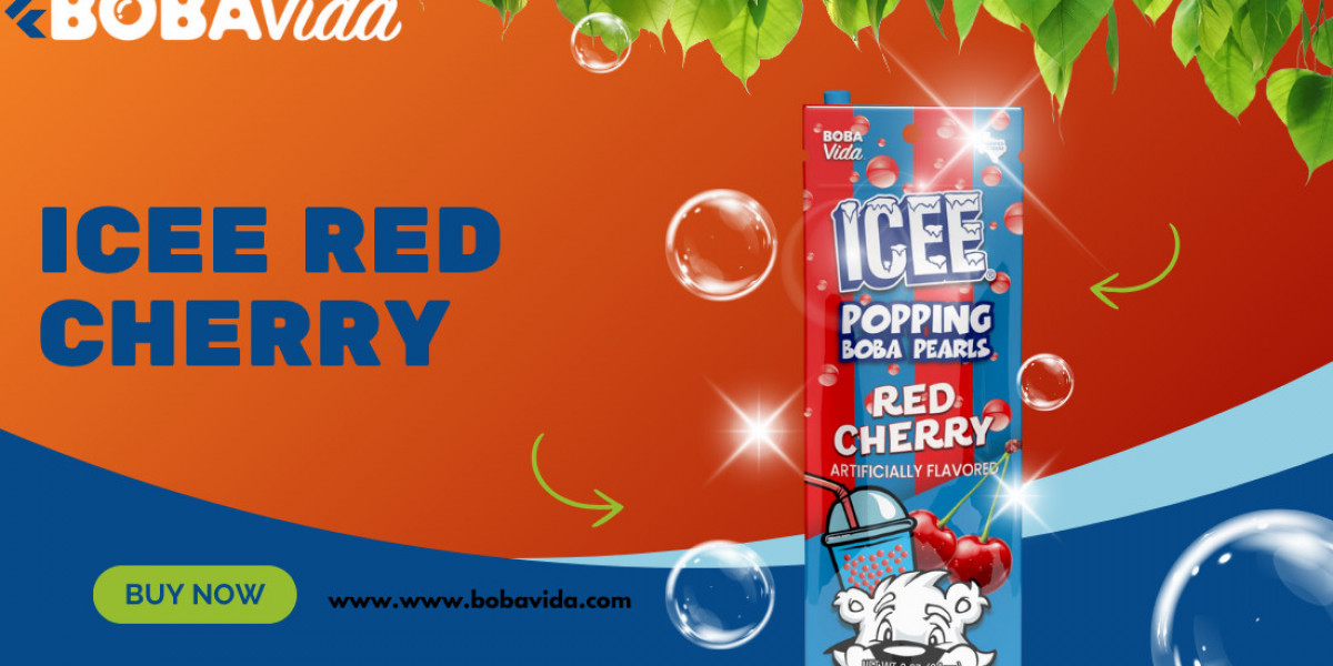 Burst of Flavor: ICEE Red Cherry Popping Pearls by Boba Vida