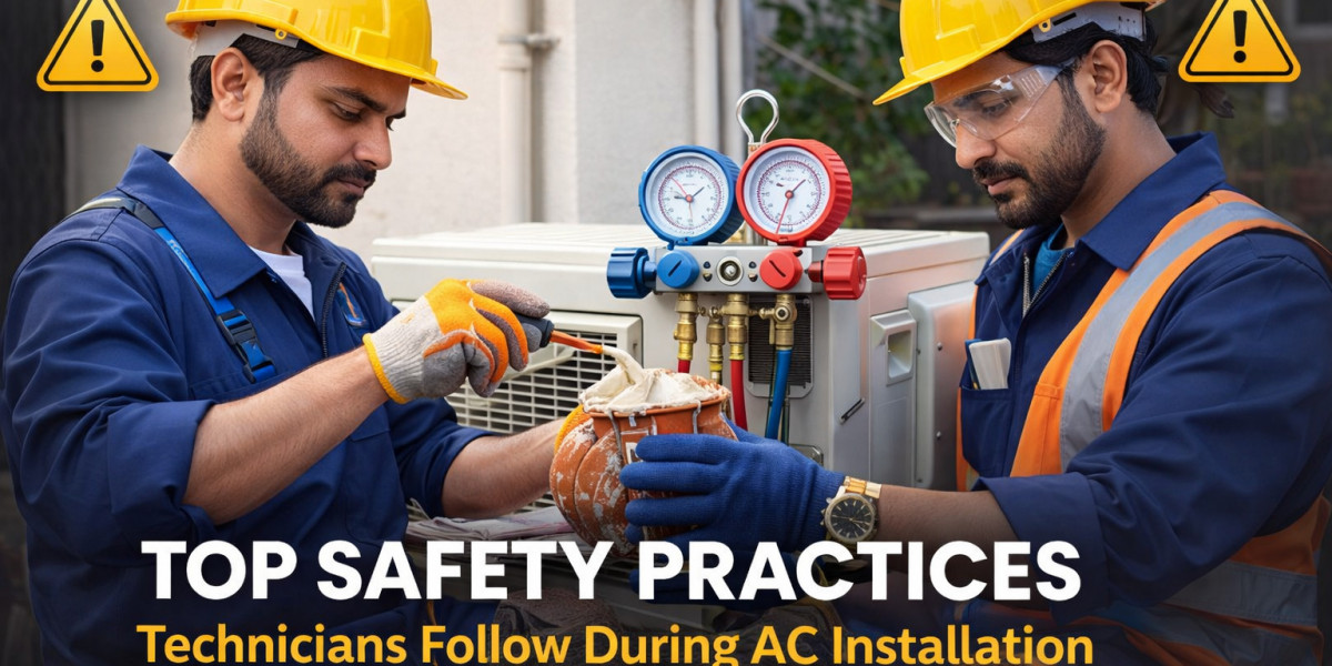 Top Safety Practices Technicians Follow During AC Installation in Ghaziabad