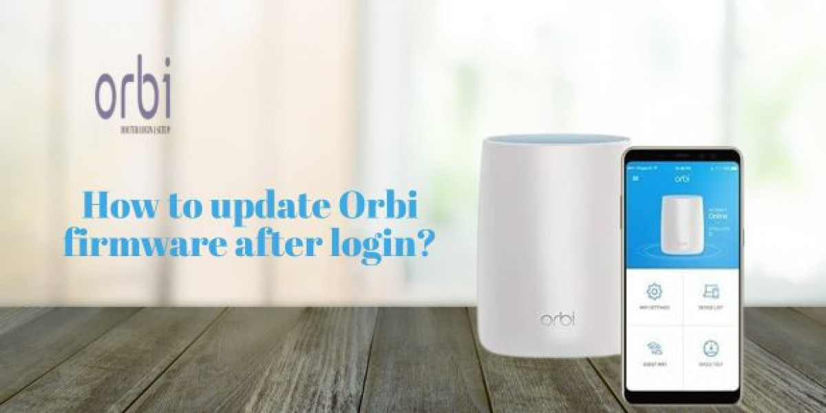 How to update Orbi firmware after login?