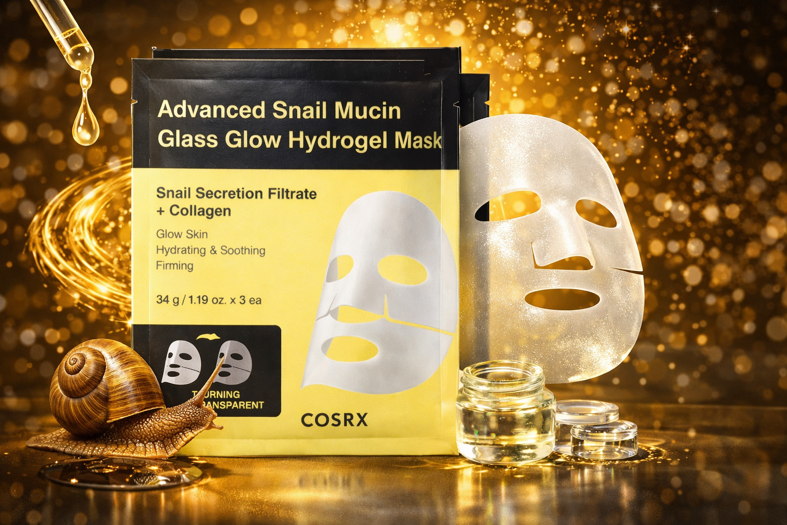 Snail Hydrogel Mask: 10 Benefits of COSRX Glass Glow