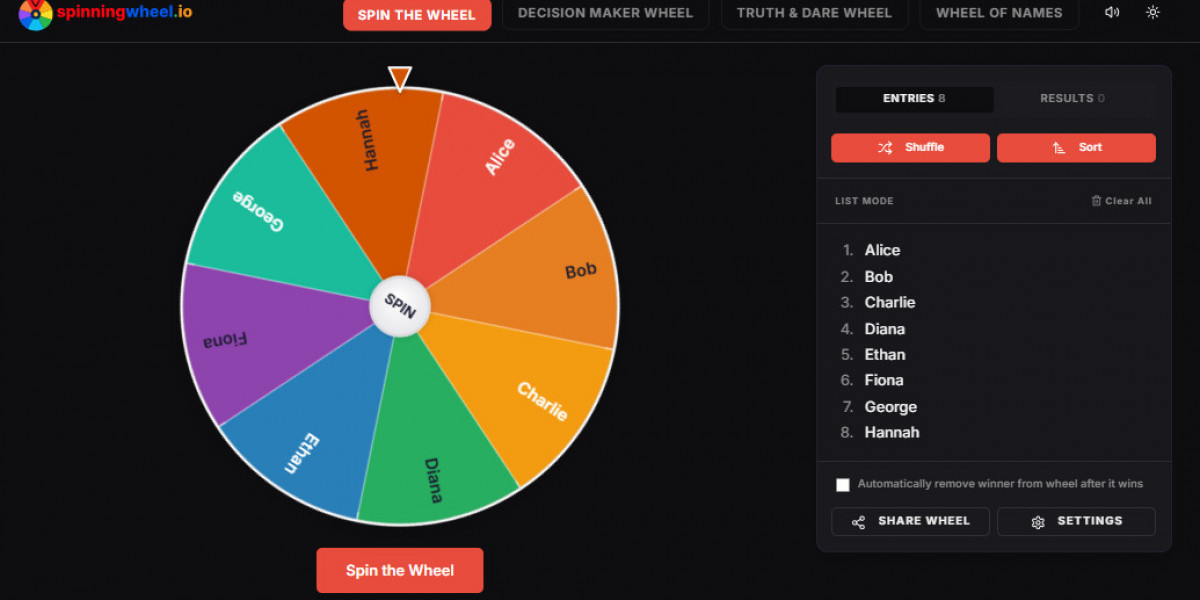 Wheel of Names Generator for Random Selections