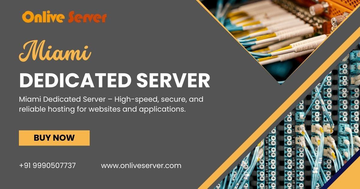 High-Speed Miami Dedicated Server with Advanced DDoS Protection |...
