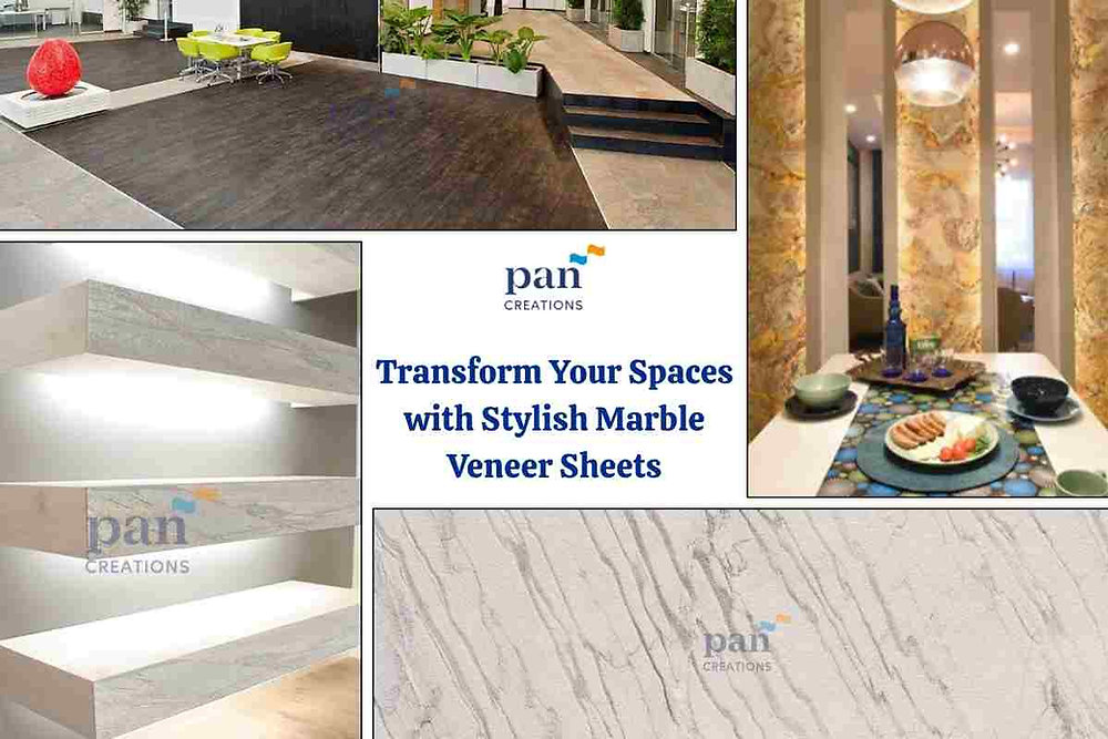 Transform Your Spaces with Stylish Marble Veneer Sheets