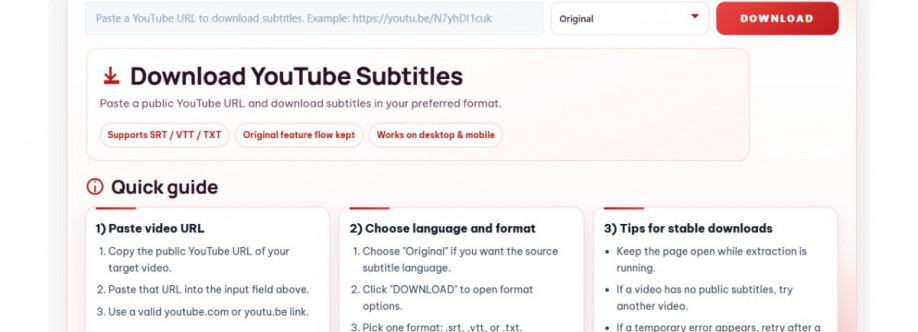 Downsub Tai Sub Youtube Cover Image